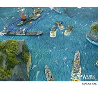 PWORK Wargames - Seas of War - Wargames Terrain Mat - Gap Games