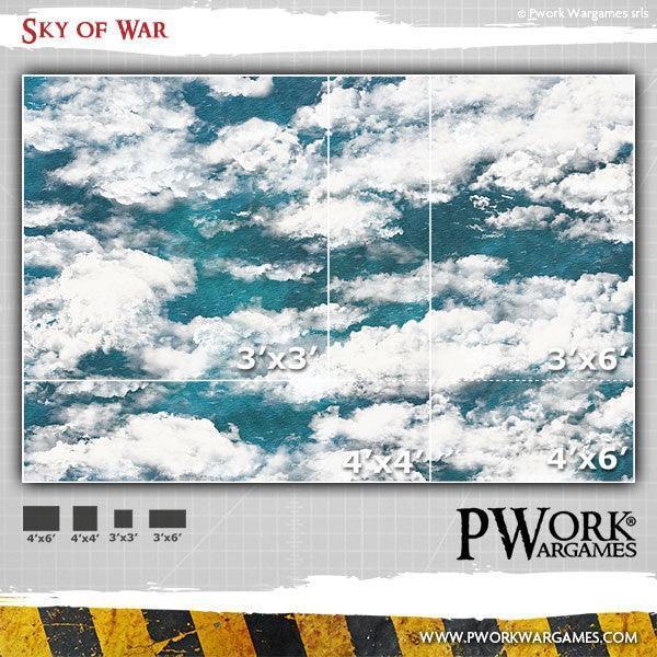 PWORK Wargames - Sky of War - Wargames Terrain Mat - Gap Games