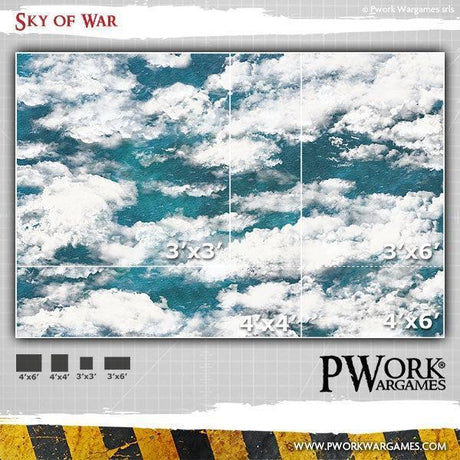 PWORK Wargames - Sky of War - Wargames Terrain Mat - Gap Games