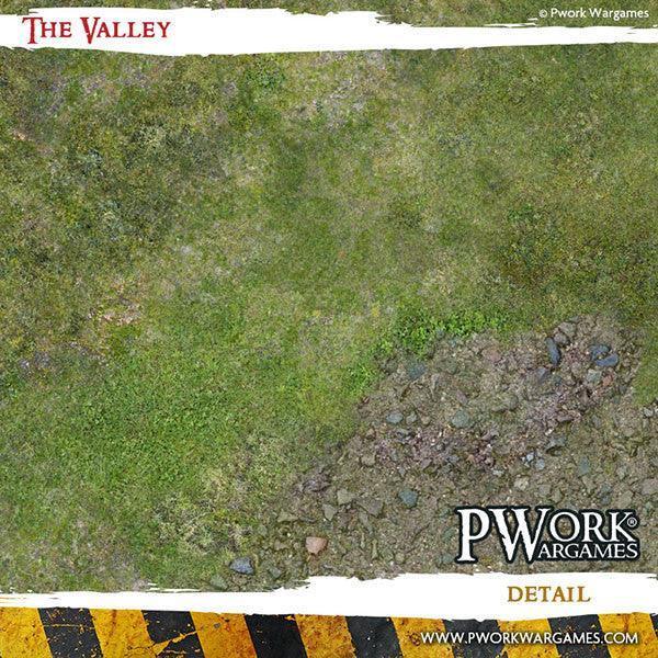 PWORK Wargames - The Valley - Wargames Terrain Mat - Gap Games