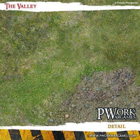 PWORK Wargames - The Valley - Wargames Terrain Mat - Gap Games