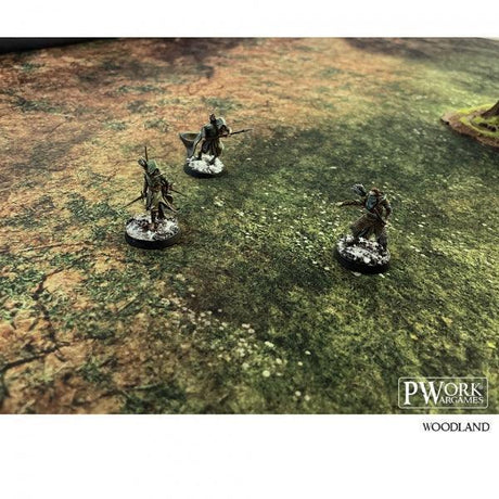 PWORK Wargames - Woodland - Wargames Terrain Mat - Gap Games