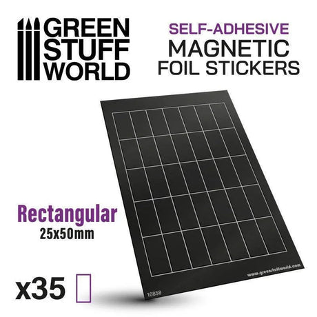 Rectangular Magnetic Sheet SELF-ADHESIVE - 25x50mm - Gap Games