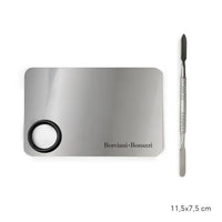 Borciani e Bonazzi - Rectangular Stainless Steel Palette with Spatula Included