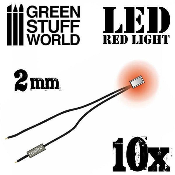 Red LED Lights - 2mm - Gap Games