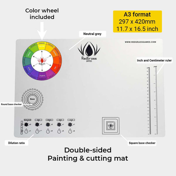 Redgrass Painting Mat A3 – Cut Resistant - Gap Games