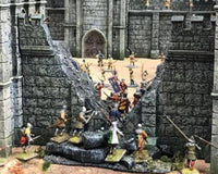 Renedra Terrain - Tower Breached Wall Section (Plastic) - Gap Games