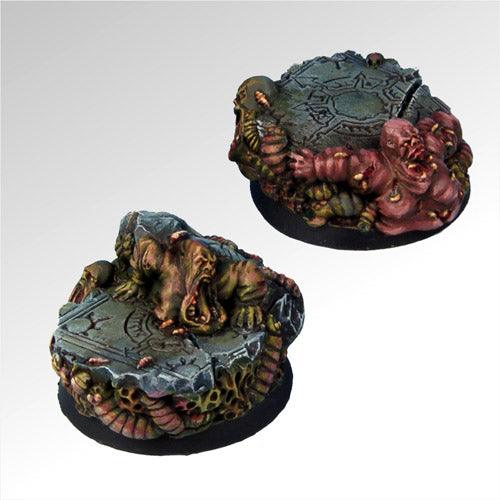 Rot and Grubs 40 mm round bases set1 (2) - Gap Games