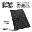 Round Magnetic Sheet SELF-ADHESIVE - 30mm - Gap Games