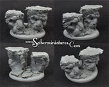 Royal Lions Ruins round edge base 50mm #2 2nd edition - Gap Games