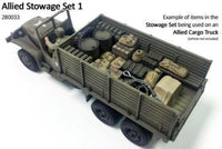 Rubicon Models - Allied Stowage Set 1 Plastic - Gap Games
