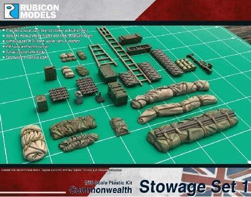 Rubicon Models - Commonwealth Stowage Set 1 Plastic - Gap Games