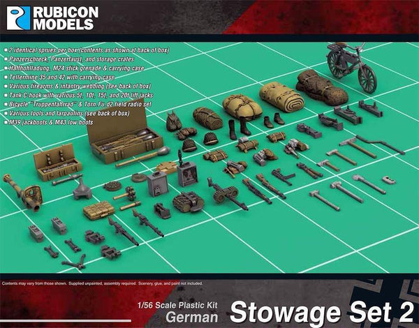 Rubicon Models - German Stowage Kit 2 - Gap Games