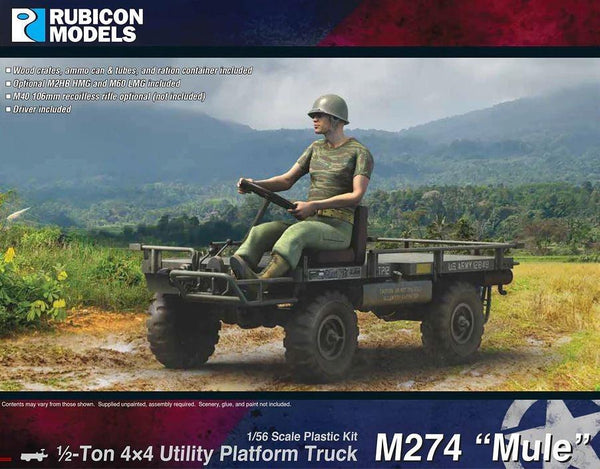 Rubicon Models - M274 Mule .5 Ton 4x4 Utility Platform Truck - Gap Games