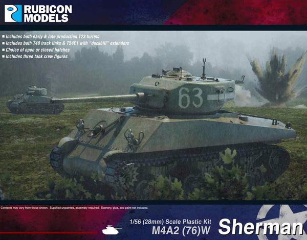 Rubicon Models - M4A2(76)W Sherman Medium Tank - Gap Games