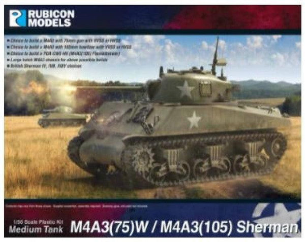 Rubicon Models - M4A3(75)W/M4A3(105) Sherman - Gap Games