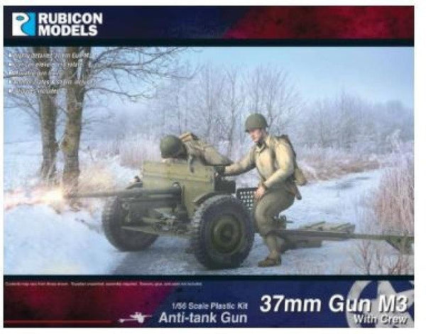 Rubicon Models - US 37mm Anti-Tank Gun + Crew - Gap Games