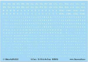 Rubicon Models - US Vehicle Markings (Vehicle Reg & Bumper Code) - Gap Games