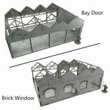 Battlefield Accessories: Ruined Factory - 28mm (TTR) (Brick Windows)