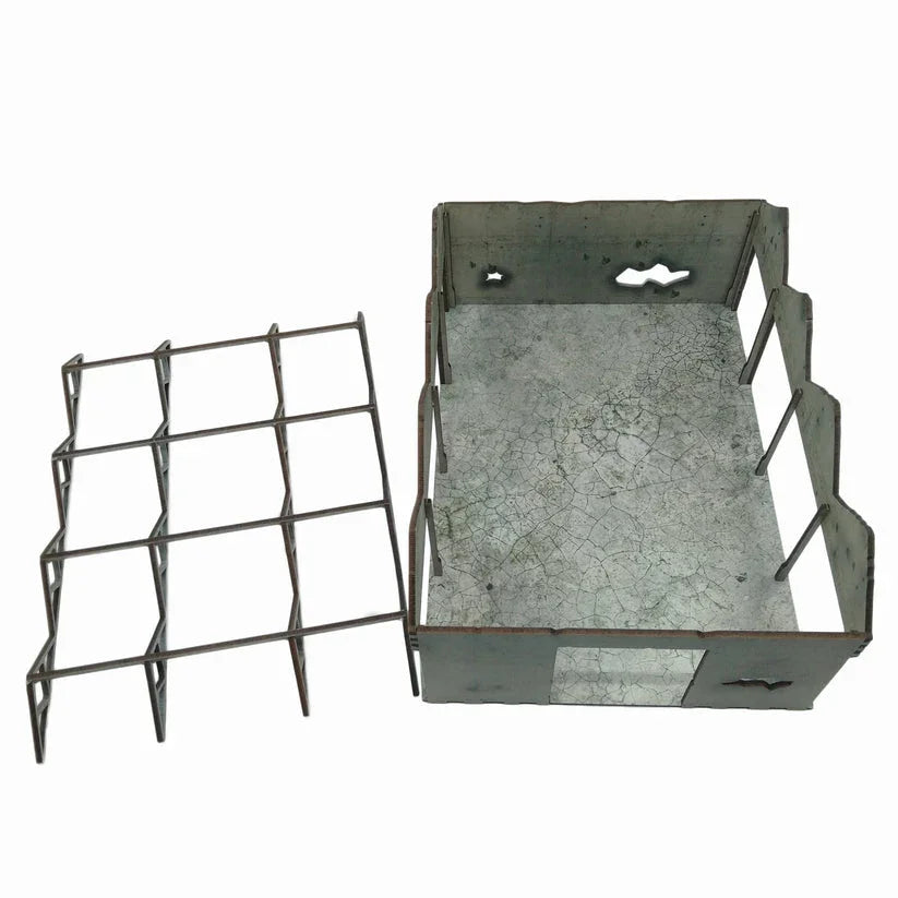 Battlefield Accessories: Ruined Factory - 28mm (TTR) (Bay Doors)