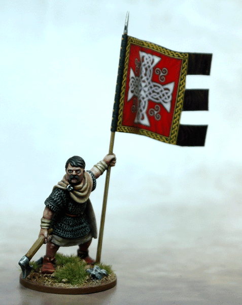 Saga - War Banners - Welsh War Banner & Bearer - Gap Games