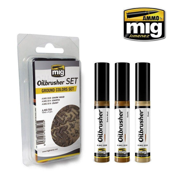 SALE Ammo by MIG Oilbrushers Ground Colors Set - Gap Games
