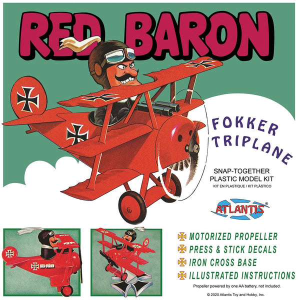 SALE Atlantis Red Baron Fokker Triplane (snap) [M5903] - Gap Games
