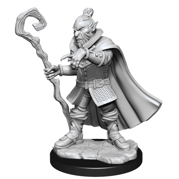SALE Critical Role Unpainted Miniatures Hobgoblin Wizard and Druid Male - Gap Games