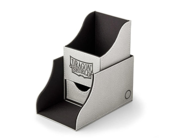 SALE Deck Box - Dragon Shield - Nest Plus - Light Grey/Black - Gap Games