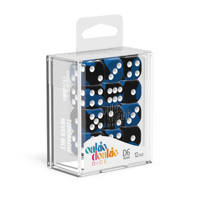 SALE Oakie Doakie Dice D6 16 mm Glow in the Dark - Deep Ocean (12) - Gap Games