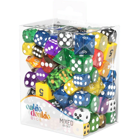SALE Oakie Doakie Dice Mixed Set Retail Pack (100) loose dice - Gap Games
