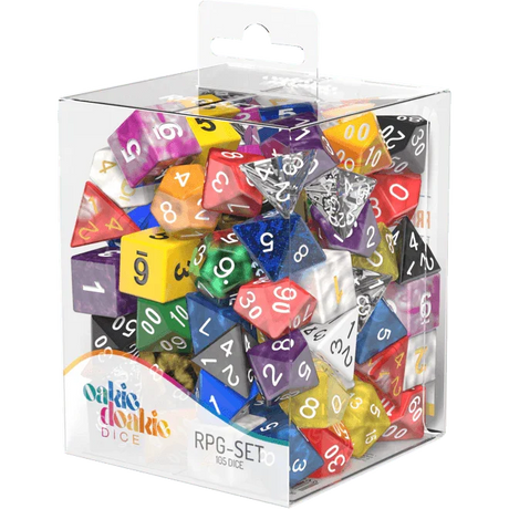 SALE Oakie Doakie Dice RPG Set Retail Pack (105) loose dice - Gap Games