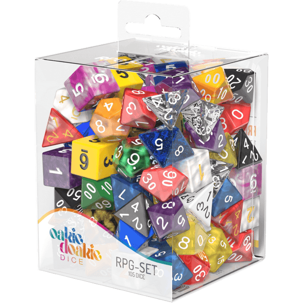 SALE Oakie Doakie Dice RPG Set Retail Pack (105) loose dice - Gap Games