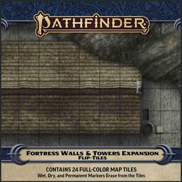 SALE Pathfinder Accessories: Flip Tiles Fortress Walls & Towers Expansion - Gap Games