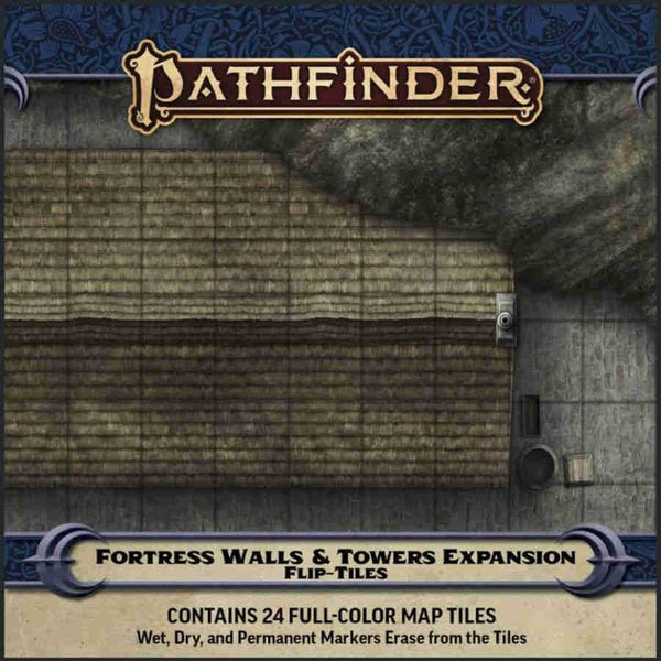 SALE Pathfinder Accessories: Flip Tiles Fortress Walls & Towers Expansion - Gap Games