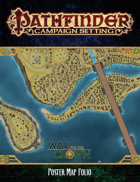 SALE Pathfinder First Edition: Campaign Setting War for the Crown Poster Map Folio - Gap Games