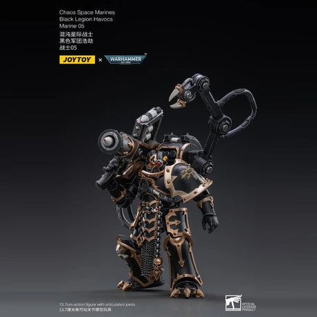 Space Marine Miniatures: 1/18 Scale Black Legion Havocs Marine 05 - Gap Games