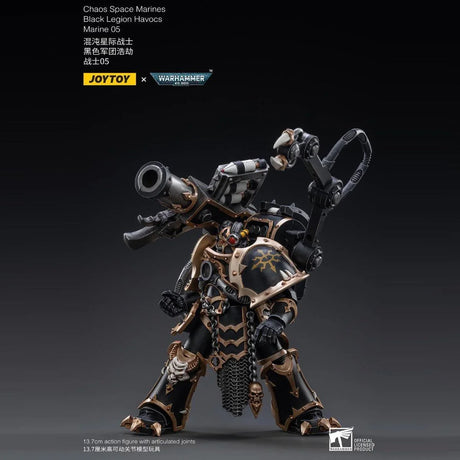 Space Marine Miniatures: 1/18 Scale Black Legion Havocs Marine 05 - Gap Games