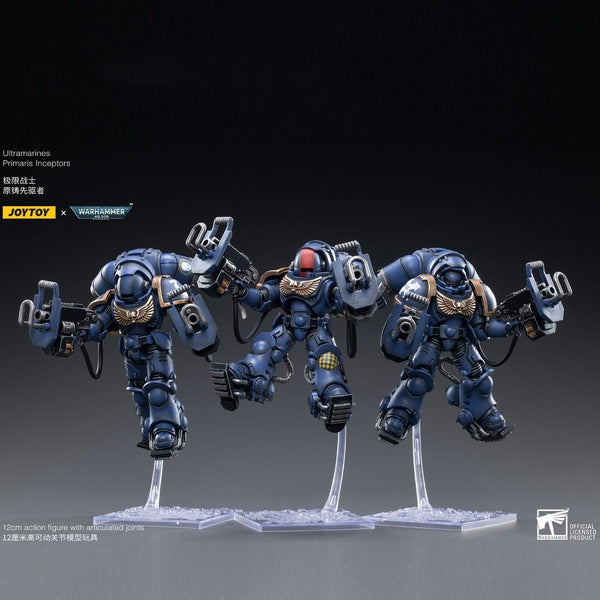 Space Marine Miniatures: 1/18 Scale Ultramarines Primaris Inceptors - Gap Games
