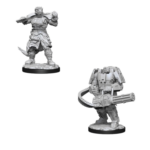 SALE Starfinder Deep Cuts Unpainted Miniatures Vesk Soldier - Gap Games