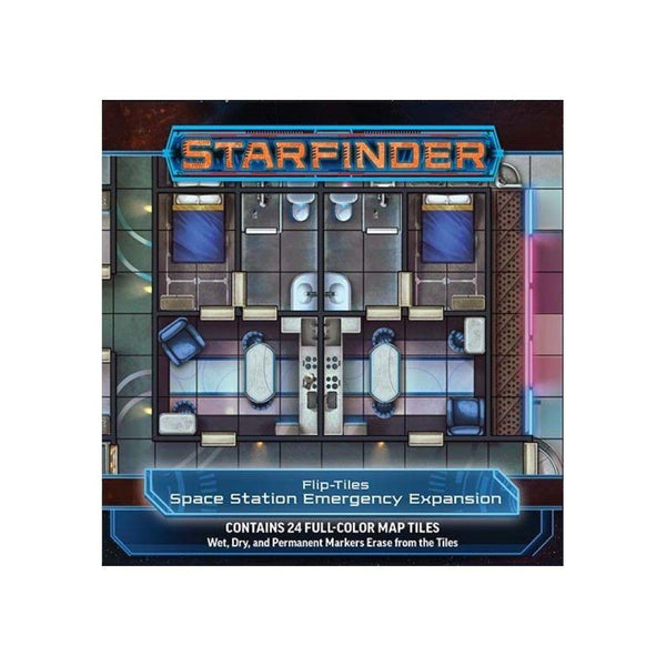 SALE Starfinder RPG: Flip Tiles Space Station Emergency Expansion - Gap Games