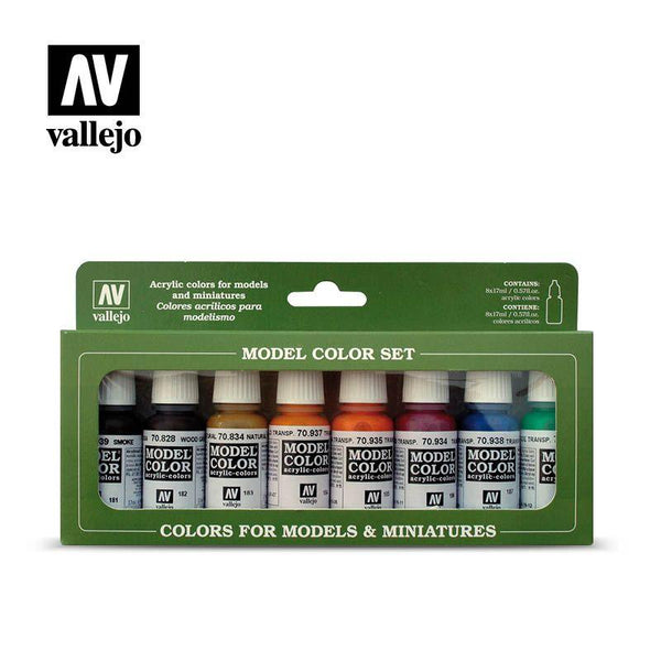 SALE Vallejo Model Colour - Transparent Colours 8 Colour Set - Gap Games