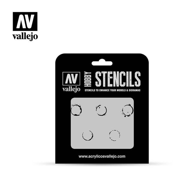 SALE Vallejo Stencils - AFV Markings - Drum Oil Markings - Gap Games
