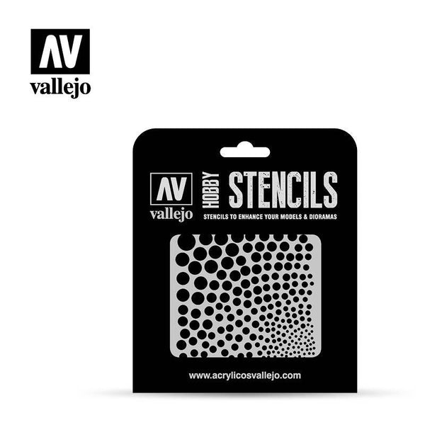 SALE Vallejo Stencils - Sci-Fi & Fantasy - Circle Textures - Gap Games