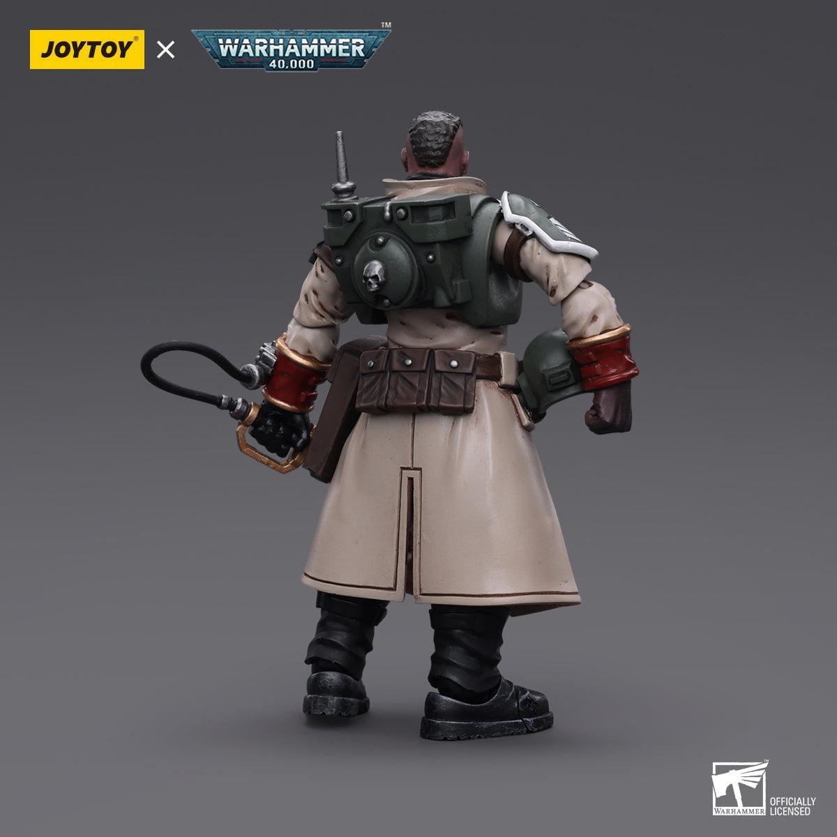 Warhammer Collectibles: 1/18 Scale Astra Militarum Cadian Command Squad Commander with Power Sword - Pre-Order - Gap Games