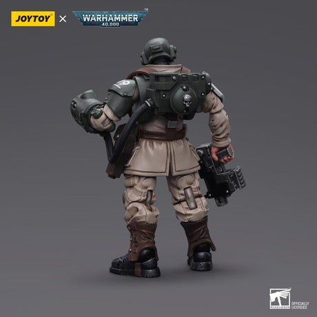 Warhammer Collectibles: 1/18 Scale Astra Militarum Cadian Command Squad Veteran Sergeant with P Fist - Pre-Order - Gap Games