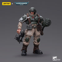 Warhammer Collectibles: 1/18 Scale Astra Militarum Cadian Command Squad Veteran Sergeant with P Fist - Pre-Order - Gap Games