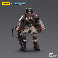 Warhammer Collectibles: 1/18 Scale Astra Militarum Cadian Command Squad Veteran with Medi-pack - Pre-Order - Gap Games