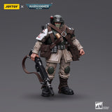 Warhammer Collectibles: 1/18 Scale Astra Militarum Cadian Command Squad Veteran with Medi-pack - Pre-Order - Gap Games