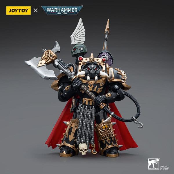 Warhammer Collectibles: 1/18 Scale Chaos Space Marines Black Legion Chaos Lord in Terminator Armour - Pre - Order - Gap Games